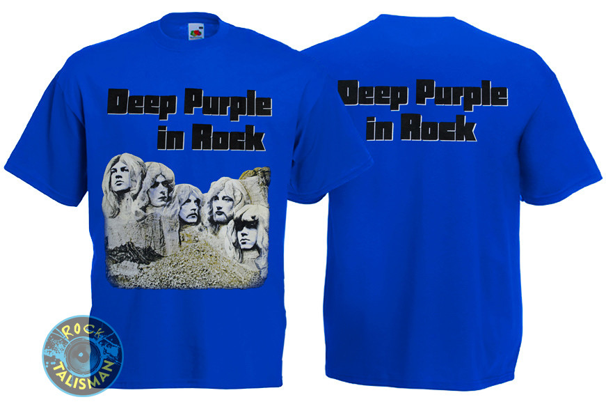 Футболка DEEP PURPLE In Rock синя
