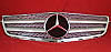 Решітка радіатора Mercedes W204 стиль AMG (хром + срібло), фото 2