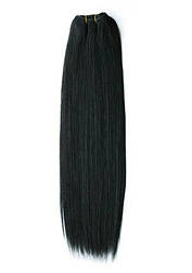 Волосся на тресі 50 см. Колір #01 Чорний
