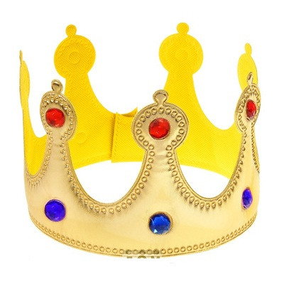 Корона Царська золотиста тканинна, фото 1