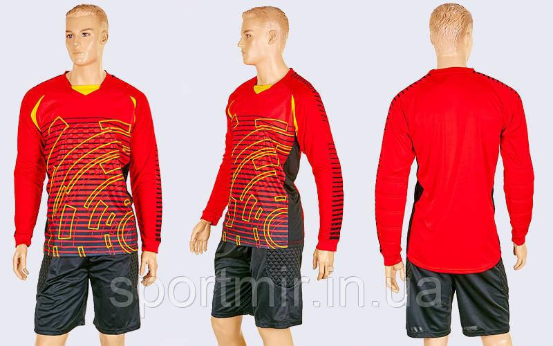 Форма футбольного воротаря з шортами LIGHT CO-024-R (PL, р-р L-XXL, червоний), фото 1
