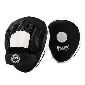 Лапи боксерські гнуті шкіряні Boxer (bx-0024)