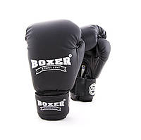 Перчатки боксерские из кожвинила Boxer 12 унций (bx-0034) черный