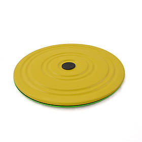 Диск Здоров'я Грація (тренажер диск-коло для талії, хребта, преса) металевий OSPORT (FI-0107) Жовто-зелений