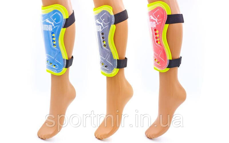 Щитки футбольні PM FB-2663 (пластик, EVA, l-20 см, р-р М, кольори в асортименті), фото 1