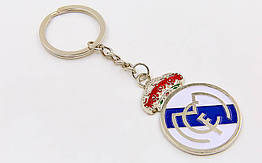 Брелок Real Madrid FB-7078 (метал хром., ціна за 1 шт.)