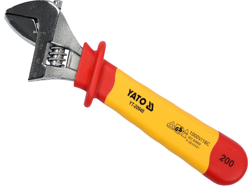 Ключ розвідний ізольований 200 мм YATO