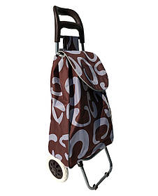 Візок (кравчучка) на коліщатках (тачка господарська) тканинна 96см Stenson (MH-1900) Коричнева