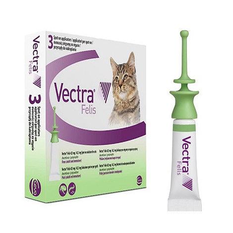 Екстра феліс VECTRA FELIS — 3 піпетки краплі від бліх для котів