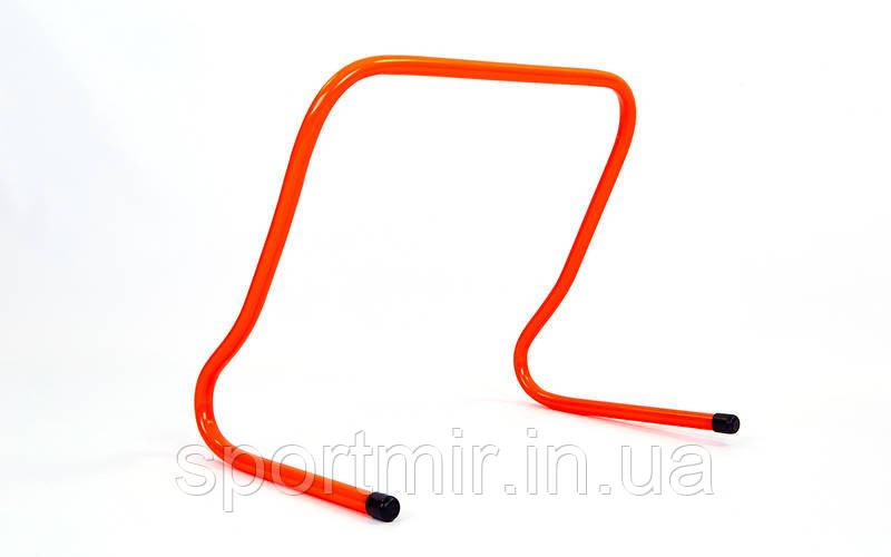 Бар'єр біговий (1 шт.) C-4592-40 (пластик, р-р 40x46x30 см, жовтогарячий), фото 1