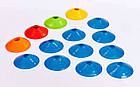 Фішки для розмітки поля на пластиковій підставці 50 шт. С-6419 (пластик,d-20 см, 50 шт., 19 гр, пак. PL чех, фото 3