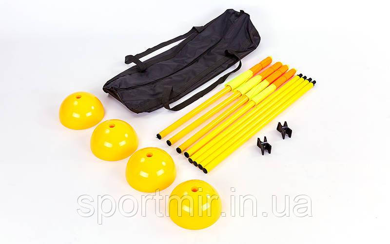 Прапори кутові складані з базою С-7099 (метал, пластик, l-1,5 м, у комплекті 4 шт., пак. PL чехол), фото 1