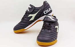 Взуття для зали чоловіче DIA OB-9609-BKW (р-р 40-45) (верх-PU, підошва-PU, чорний, лого-білий)