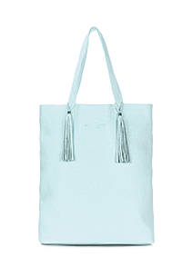 Жіноча шкіряна сумка POOLPARTY Angel блакитна