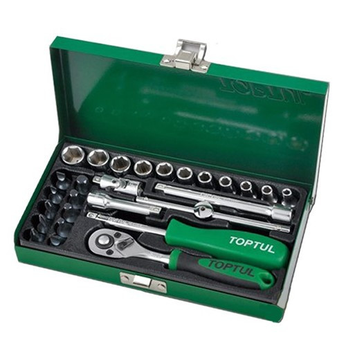 Набір інструменту 1/4" 27 од. TOPTUL GCAD2701, фото 1