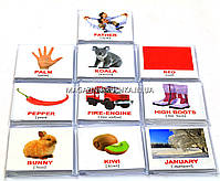 Подарунковий набір Картки Домана Англо-українська валізочка Вундеркінд з пелюшок 10 наборів, фото 2