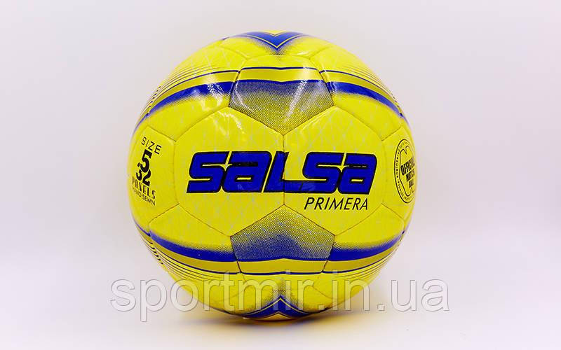 М'яч футбольний No5 професійний PU ламін. SALSA FB-4237 (No5, 5 сл.), зшитий вручну, фото 1