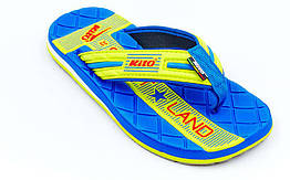 В'єтнамки для хлопчиків KITO EC4211-D.BLUE-YELLOW-MIX (EVA, р-р RUS-31-34, синій-жовтий)