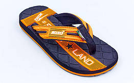 В'єтнамки для хлопчиків KITO EC4211-ORANGE-MIX (EVA, р-р RUS-31-34, жовтогарячий-чорний)