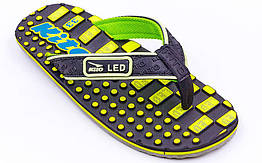 В'єтнамки для хлопчиків KITO EC4223-BLACK-YELLOW-MIX (EVA, р-р RUS-32-35, чорний жовтий)