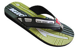 В'єтнамки підліткові KITO KWE770-GREEN (EVA, р-р RUS-36-39)