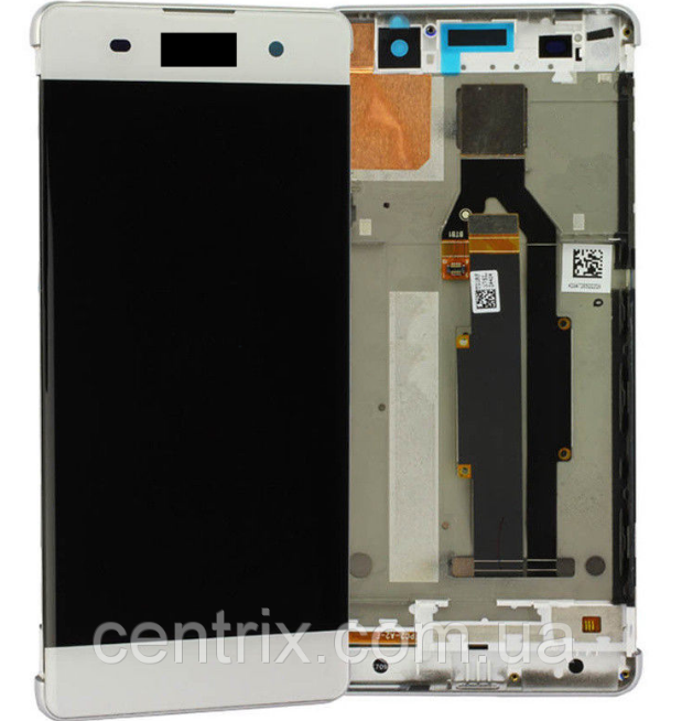 Дисплей (екран) для Sony F3111 Xperia XA, F3112, F3113, F3115+ тачскрін, білий, з передньою панеллю,оригінал