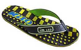 В'єтнамки підліткові KITO EW4223-BLACK-YELLOW (EVA, р-р RUS-36-39)