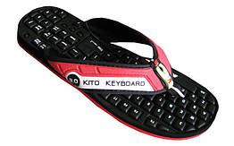 В'єтнамки підліткові KITO KWE708-RED-BLACK (EVA, р-р RUS-36-39)
