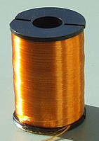 Нить монтажная с металическим блеском Медно-оранжевая (250 yards 300D Tinsel floss thread)