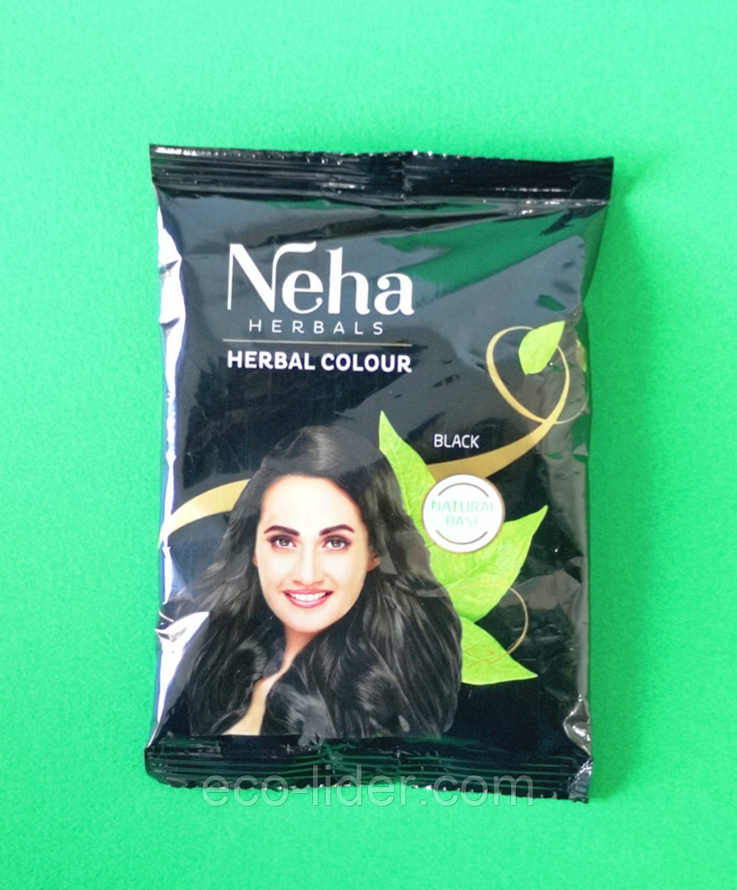 Хна для волосся Neha Herbals Black чорна, 20 г, фото 1