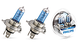 Автомобільні галогенові лампи "PHILIPS" (H4) (Crystal Vision) (4300 K)+2W5W, фото 6