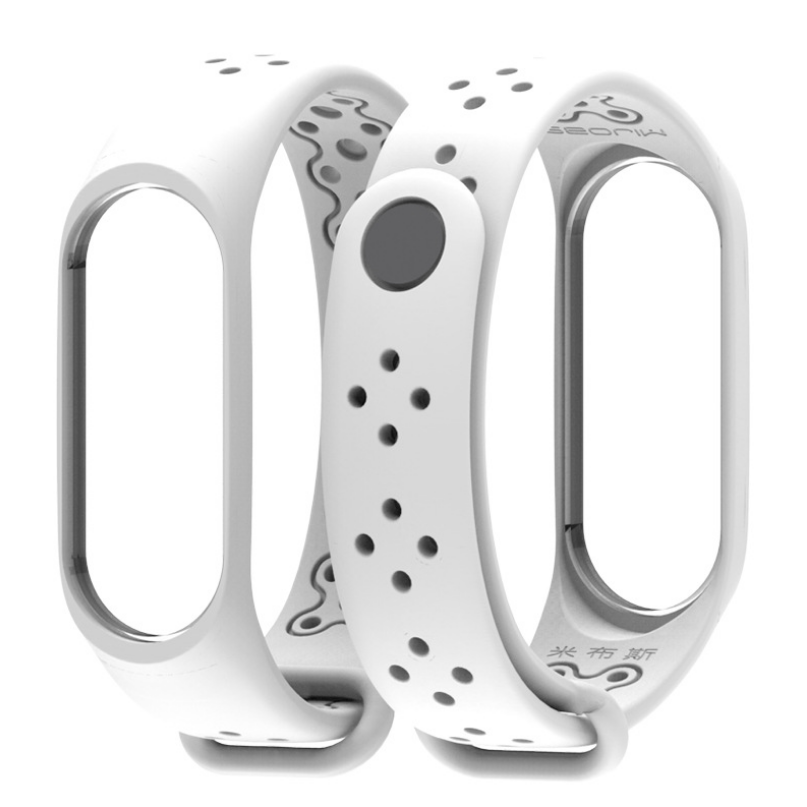 Ремінець Xiaomi Mi Band 4 / 3 MiJobs Sport Light силіконовий Білий 1703P