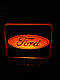 3d-світильник Форд, Ford (лого), 3д-нічник, кілька підсвічувань (на пульті), фото 6