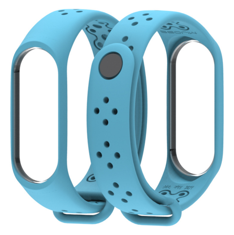 Ремінець Xiaomi Mi Band 4 / 3 MiJobs Sport Light силіконовий Блакитний 1703P