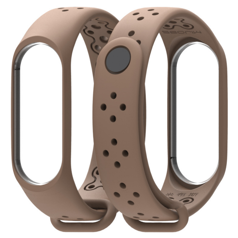 Ремінець Xiaomi Mi Band 4 / 3 MiJobs Sport Light силіконовий Коричневий 1703P