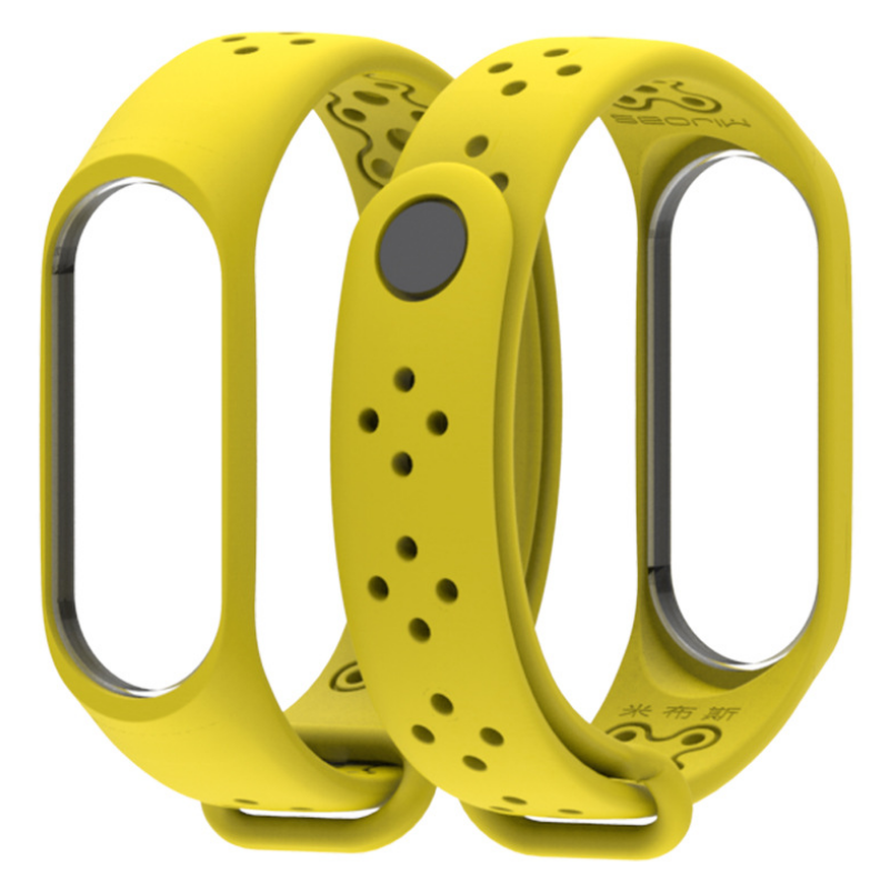 Ремінець Xiaomi Mi Band 4 / 3 MiJobs Sport Light силіконовий Жовтий 1703P