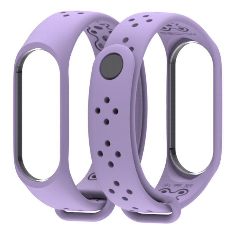 Ремінець Xiaomi Mi Band 4 / 3 MiJobs Sport Light силіконовий Фіолетовий 1703P