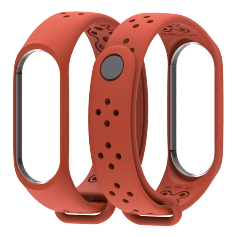 Ремінець Xiaomi Mi Band 4 / 3 MiJobs Sport Light силіконовий Помаранчевий 1703P