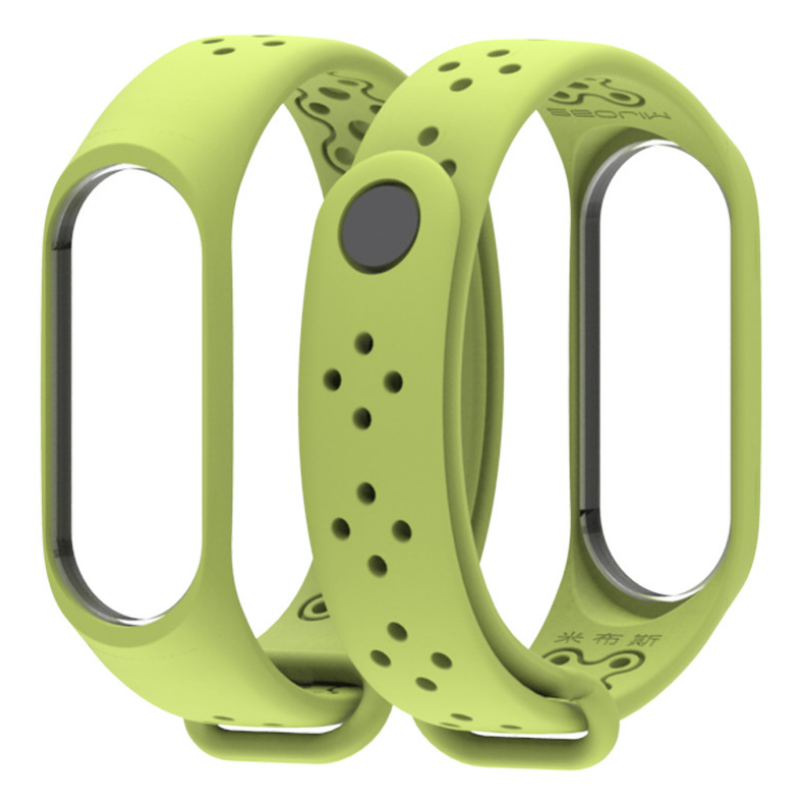 Ремінець Xiaomi Mi Band 4 / 3 MiJobs Sport Light силіконовий Салатовий 1703P