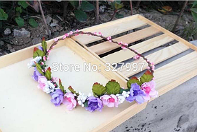 Примеры веночков на голову, которые можно изготовить с использованием материалов представленных в нашем магазине 1