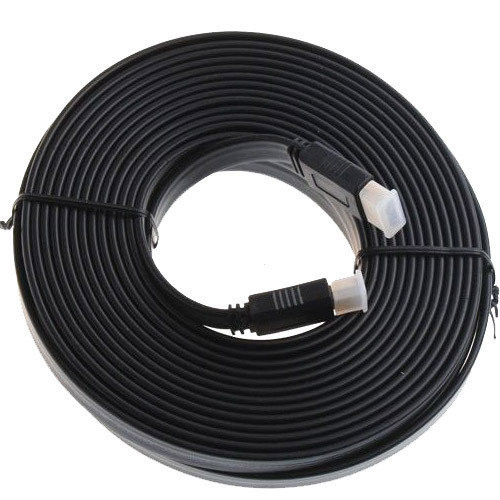 HDMI Кабель 5м, плоский V1.4, позолочений