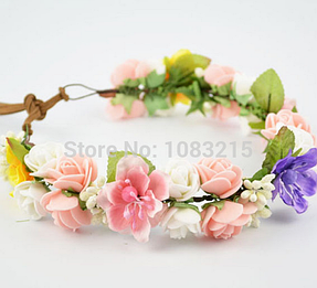 Примеры веночков на голову, которые можно изготовить с использованием материалов представленных в нашем магазине 1