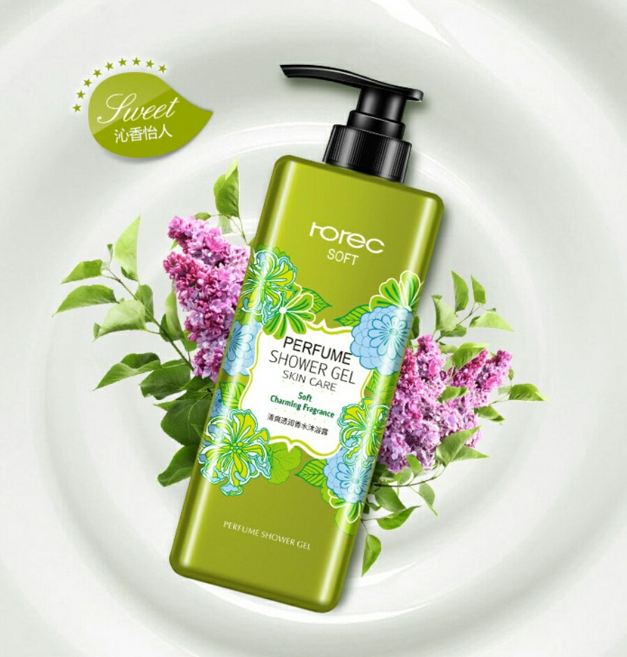 Гель для душу ROREC Soft Perfume Showder Gel Green (550мл), фото 1