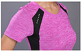 Костюм спортивний жіночий для фітнесу, спорту, бігу, йоги. Розмір M (рожевий), фото 3