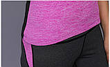 Костюм спортивний жіночий для фітнесу, спорту, бігу, йоги. Розмір M (рожевий), фото 4