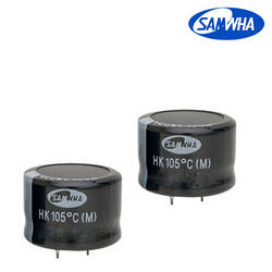 120mkf - 450v HK 30*25 SAMWHA, 105°C конденсатор електролітичний