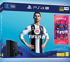 Ігрова приставка Sony PlayStation 4 Pro 1 TB + гра Fifa 19