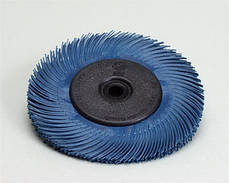 3M™ 33214 Scotch-Brite™ Bristle BB-ZB - Радіальна щітка, ø150Х12 мм, Р400, тип C, синій, фото 3