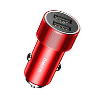 АЗУ Baseus Small Screw Series 2USB 3.4A, Red (CAXLD-C09)