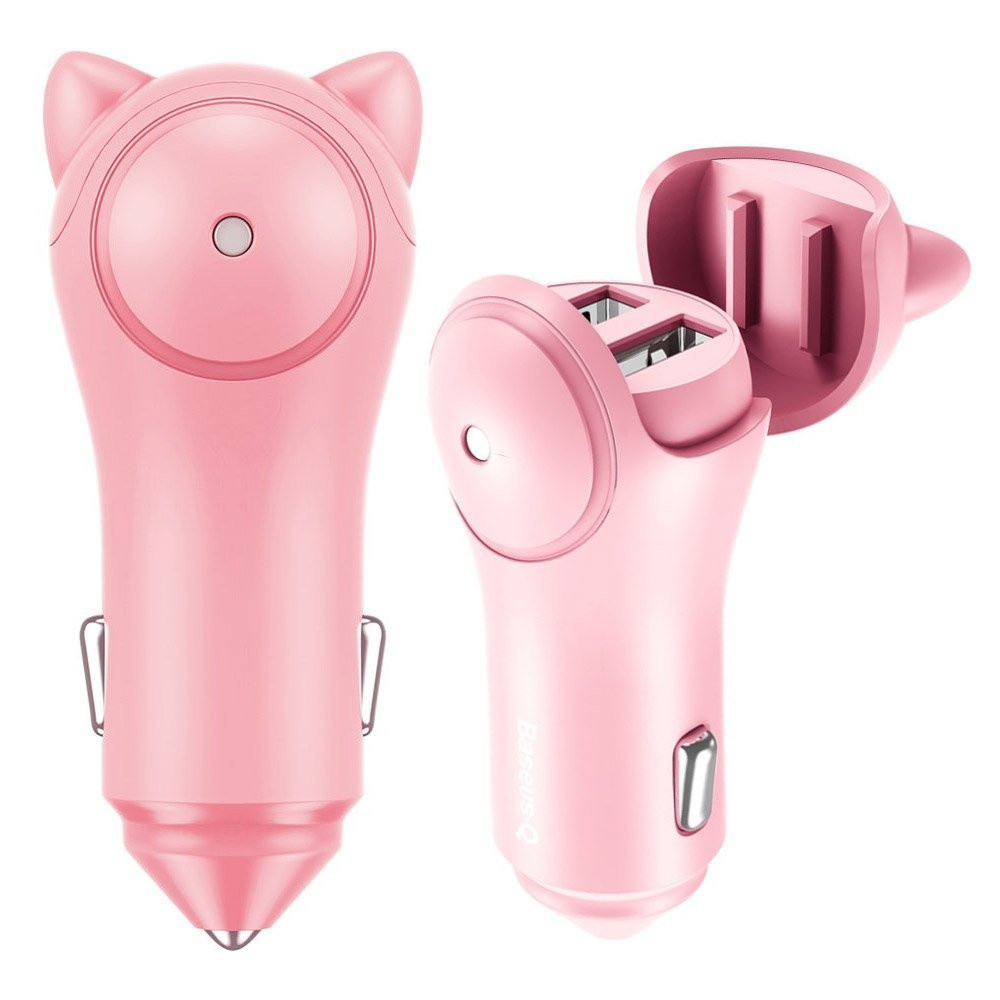 АЗУ Baseus Adorkable Cute Cat 2USB 3A, фото 1